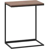 Syfax Table d'appoint Noir 55x35x66 cm Bois d'ingénierie