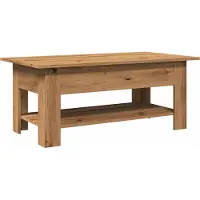 Syfax Table basse chêne artisanal 102x55x42 cm bois d'ingénierie