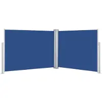 Syfax Auvent latéral rétractable Bleu 140 x 1000 cm
