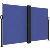 Syfax Auvent latéral rétractable bleu 160x1000 cm