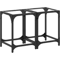 vidaXL Tables basses avec plateau en verre 2 pcs. Transparent 30x30x40 cm Acier