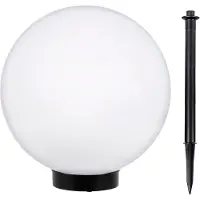 Greenblue Boule solaire lampe de jardin extérieure + piquet de terre blanc