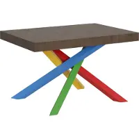 Itamoby Table Extensible 90X130/234 Cm Volantis Noce Cadre 4/B