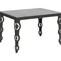 Itamoby Table Extensible 90X120/380 Cm Karamay Evolution Ciment Structure Anthracite