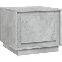 Syfax Table basse gris béton 51x50x44 cm bois d'ingénierie