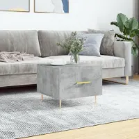 Prolenta Maison Exclusive - Table basse gris béton 50x50x40 cm Matériau dérivé du bois
