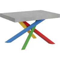 Itamoby Table Extensible 90X130/390 Cm Volantis Cemento Structure 4/B