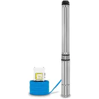 Eberth 4" Pompe de puits profond Pompe de puits en acier inoxydable, électrique 1100W, diamètre de la pompe 4 pouces (10cm), filetage de raccordement 1 1/2 pouce