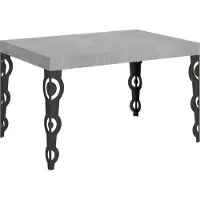 Itamoby Table Extensible 90X120/224 Cm Karamay Ciment Structure Anthracite