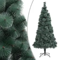Prolenta Maison Exclusive - Sapin de Noël artificiel avec support, vert, 210 cm, PET