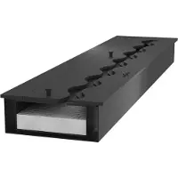 SOLOLED Brûleur À Bioéthanol Encastrable En Acier Inoxydable Noir, 4 L, 100 Cm