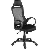 ANGEL CERDA SL Angel Cerdá Chaise de bureau en tissu noir 4074