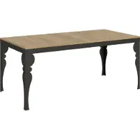 Itamoby Table Extensible 90X180/284 Cm Paxon Evolution Chêne Nature Structure Anthracite