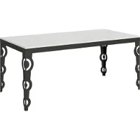 Itamoby Table Extensible 90X180/284 Cm Karamay Evolution Frêne Blanc Structure Anthracite