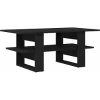 Syfax Table basse Chêne noir 102 x 55 x 42 cm Bois d'ingénierie