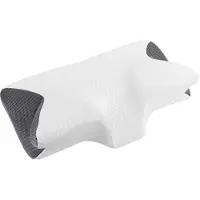 Maximex Oreiller de tête pour le sommeil latéral, mousse memorz, 60 x 36 cm, blanc
