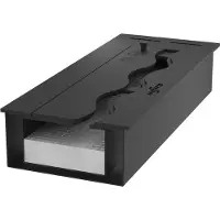 SOLOLED Brûleur À Bioéthanol Encastrable En Acier Inoxydable Noir De 50 Cm, 1 Lt