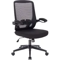 SVITA TOM Chaise de bureau Chaise de bureau ergonomique réglable avec roulettes Noir