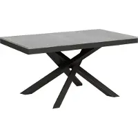 Itamoby Table Extensible 90X160/264 Cm Volantis Evolution Ciment Structure Anthracite