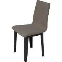 Itamoby Chaise Armida Pieds Anthracite Coussin Gris Tourterelle 52 (Pieds Coniques)