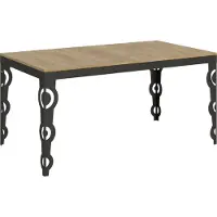 Itamoby Table Extensible 90X160/420 Cm Karamay Evolution Chêne Nature Structure Anthracite