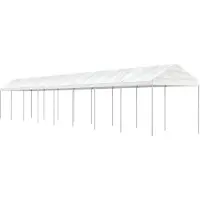 Syfax Belvédère avec toit blanc 17,84x2,28x2,69 m polyéthylène