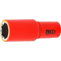 Bgs Douille VDE entraînement hexagonal carré intérieur 12,5 mm (1/2") SW 22 mm - 72072