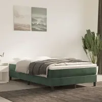 Syfax Matelas de lit à ressorts ensachés fermeté moyenne Vert foncé 120x200x20 cm