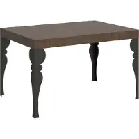 Itamoby Table Extensible 90X120/224 Cm Paxon Noyer Structure Anthracite