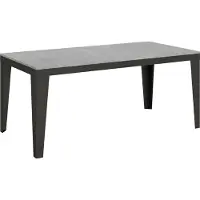 Itamoby Table Extensible 90X180/284 Cm Flame Evolution Ciment Structure Anthracite