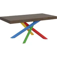 Itamoby Table Extensible 200/460X90 Cm Volantis Pieds Noyer Multicolore 4/B