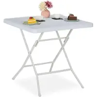 B2X Table de jardin aspect bois
