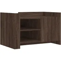 vidaXL Table basse chêne marron 80x50x50 cm bois d'ingénierie