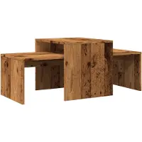 vidaXL Table basse imitation vieux bois 100x48x40 cm Bois composite