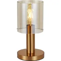 ITALUX Sardo lampe de table LED moderne en laiton TB-5581-1-BRO+AMB