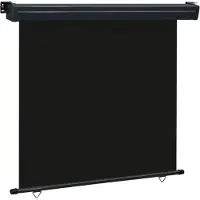 Syfax Auvent latéral de balcon 165x250 cm noir