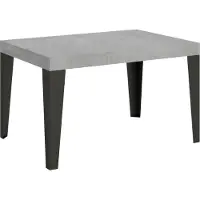 Itamoby Table Extensible 90X130/390 Cm Flame Cement Structure Anthracite