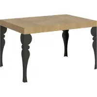 Itamoby Table Extensible 90X140/244 Cm Chêne Paxon Nature Structure Anthracite