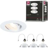 Paulmann Lampe à encastrer, set de 3, orientable