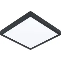 Eglo Plafonnier carré Fueva 5 4000K noir