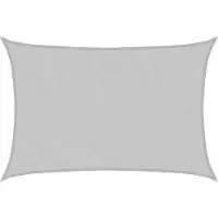 Syfax Voile d'ombrage gris clair 6x4 m 100% polyester oxford