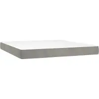 Syfax Matelas de lit à ressorts ensachés fermeté moyenne 160x210x20 cm velours
