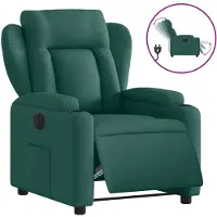 Sonstiges Fauteuil inclinable électrique Vert foncé Tissu