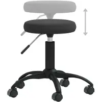 Syfax Chaise de salle à manger Noir Velours