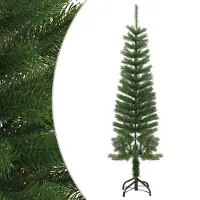 Prolenta Arbre de Noël artificiel élancé, avec pied, 150 cm, en polyéthylène