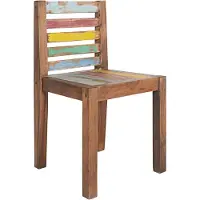 Syfax Chaises à manger lot de 6 bois de récupération solide
