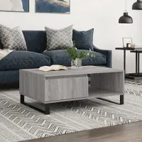 Prolenta Maison Exclusive - Table basse grise Sonoma 90x60x35 cm Matériau dérivé du bois