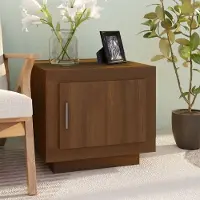 Prolenta Maison Exclusive - Table basse aspect chêne brun 51x50x45 cm Matériau dérivé du bois