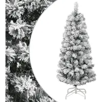 Prolenta Maison Exclusive - Sapin de Noël artificiel pliable, avec effet neige, 150 cm