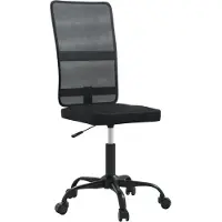 Syfax Chaise de bureau noir tissu en maille